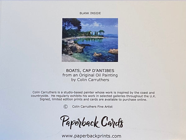 Boats, Cap d'Antibes (card)