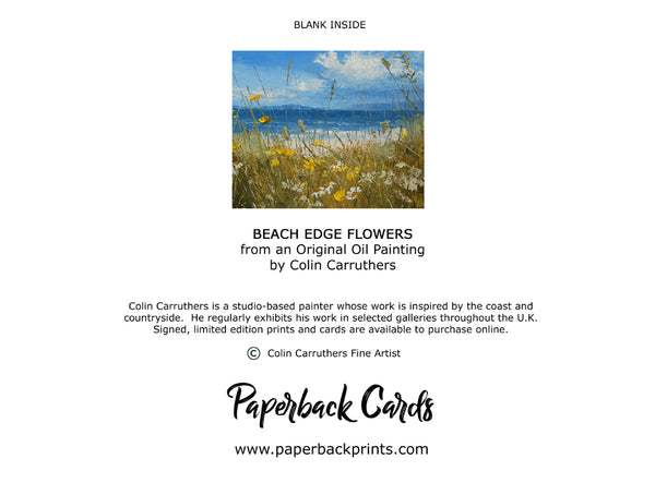 Beach Edge Flowers (card)