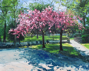 Cherry Trees, Bournville Park (card)