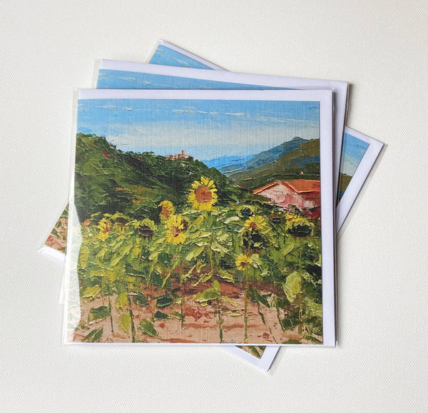 Field of Sunflowers (card)