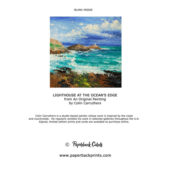 Lighthouse at the Ocean's Edge (card)