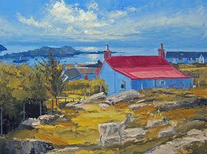 Red-Roofed Cottage, Isle of Coll (Giclee Print) GP9
